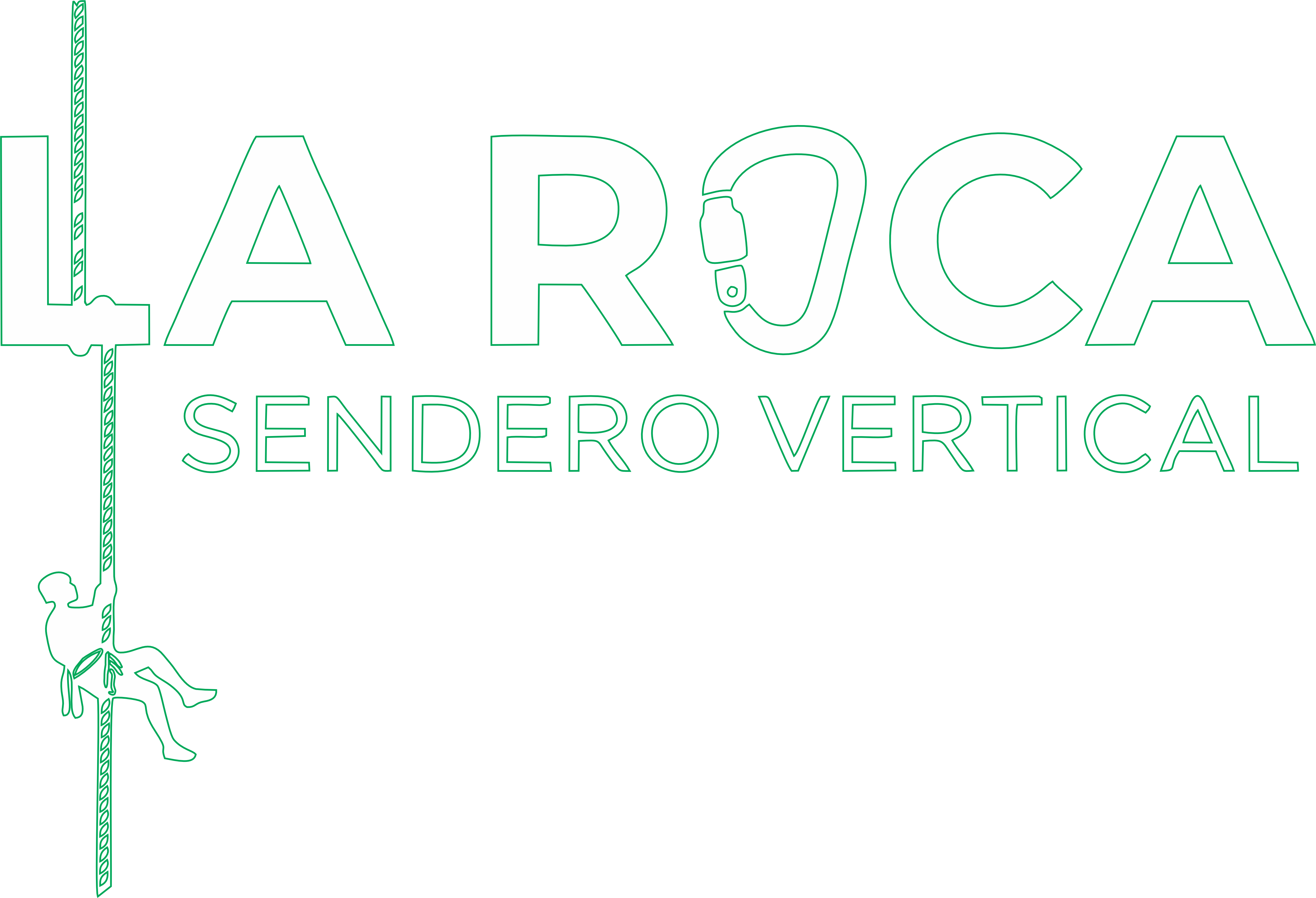 Logotipo La Roca Sendero Vertical